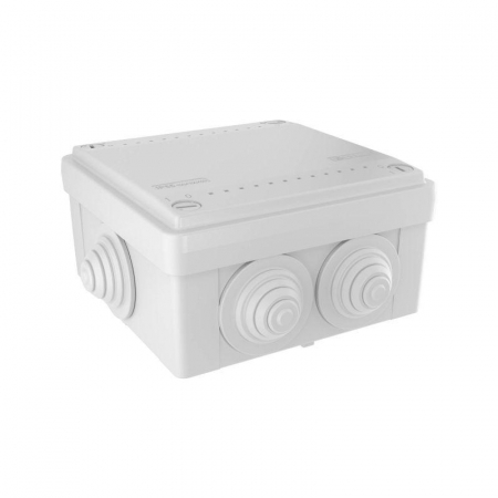 Коробка ответвит. с 6 кабельными вводами д.25мм IP55 100х100х50мм DKC 53801 Коробка ответвит. с 6 кабельными вводами д.25мм IP55 100х100х50мм DKC 53801