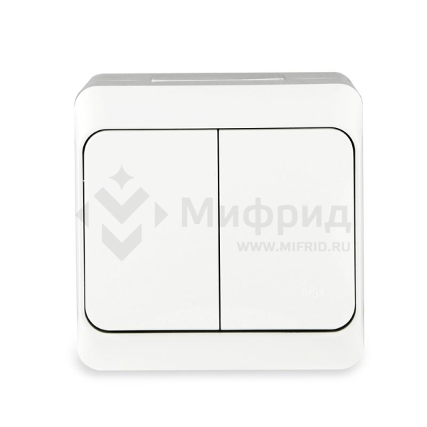 Выключатель 2-кл. ОП Nix 10А IP54 250В бел. TOKOV ELECTRIC TKE-NX-V2-C01-IP54