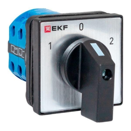 Переключатель кулачковый ПК-1-22 2п 10А "1-0-2" IP65 EKF pk-1-22-10-65 Переключатель кулачковый ПК-1-22 2п 10А "1-0-2" IP65 EKF pk-1-22-10-65