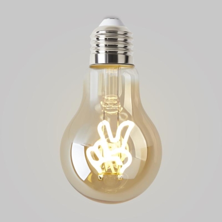 Лампа светодиодная филаментная Loft 271 A60 3Вт 2400К E27 Voltega 8584 Лампа светодиодная филаментная Loft 271 A60 3Вт 2400К E27 Voltega 8584