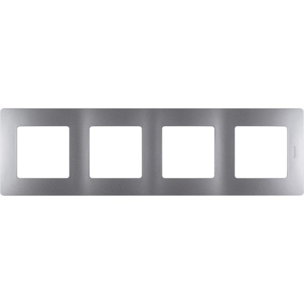 Рамка 4-м Etika алюм. IEK 672554 Рамка 4-м Etika алюм. IEK 672554