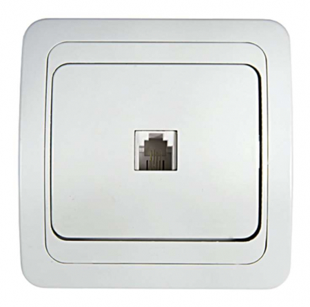 Розетка телефонная 1-м СП Classico 2034 16А IP20 бел. ASD / IN HOME 4690612000404 Розетка телефонная 1-м СП Classico 2034 16А IP20 бел. ASD / IN HOME 4690612000404