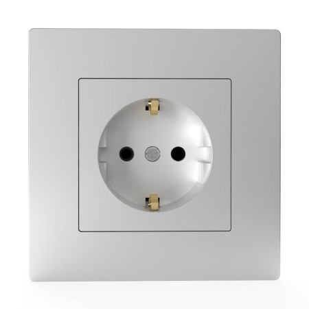 Розетка 1-м СП Pixel 16А IP20 с заземл. защ. шторки в сборе алюм. TOKOV ELECTRIC TKE-PX-R1FZSF-C03 Розетка 1-м СП Pixel 16А IP20 с заземл. защ. шторки в сборе алюм. TOKOV ELECTRIC TKE-PX-R1FZSF-C03