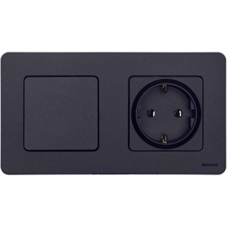 Выключатель 1-кл. Inspiria 10А IP20 250В 10AX механизм антрацит IEK 673603