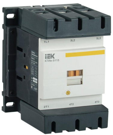 Контактор КТИе-5115 115А 400В/АС3 IEK KKTE50-115-400-10 Контактор КТИе-5115 115А 400В/АС3 IEK KKTE50-115-400-10