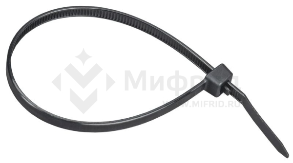 Хомут 4.8х200мм P6.6 съемный черн. (уп.100шт) IEK UHH13-D048-200-100-K02