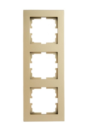 Рамка 3-м VESNA вертикал. без вставки зол. LEZARD 742-3600-153 Рамка 3-м VESNA вертикал. без вставки зол. LEZARD 742-3600-153