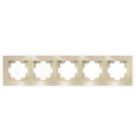 Рамка 5-м Афина стеклянная зол. UNIVersal 2294