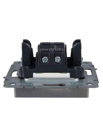 Выключатель проходной 1-кл. СП BRITE ВС10-1-7-БрА 10А с индик. механизм алюм. IEK BR-V12-1-10-K47