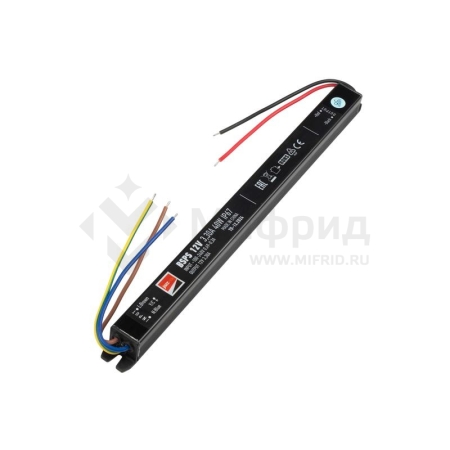 Блок питания для светодиод. ленты BSPS 40Вт 3.3А 12В IP67 влагозащ. метал. JazzWay 3329266A