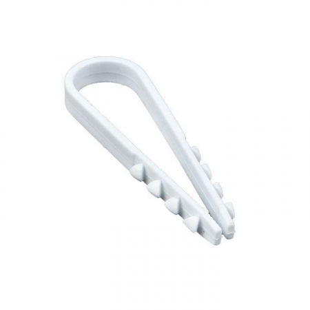 Дюбель-хомут d11-18мм для круглого кабеля бел. (уп.50шт) PROxima EKF plc-ncs50-11x18w