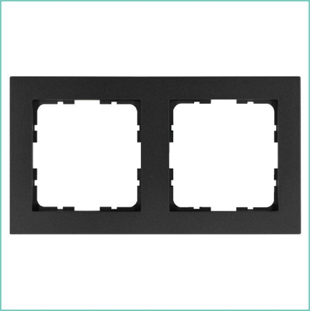 Рамка 2-м G-Classic антрацит Jasmart G1002B Рамка 2-м G-Classic антрацит Jasmart G1002B