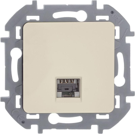 Розетка компьютерная Inspiria RJ45 кат.5E UTP сл. кость IEK 673826 Розетка компьютерная Inspiria RJ45 кат.5E UTP сл. кость IEK 673826