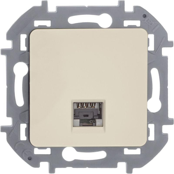 Розетка компьютерная Inspiria RJ45 кат.5E UTP сл. кость IEK 673826 Розетка компьютерная Inspiria RJ45 кат.5E UTP сл. кость IEK 673826