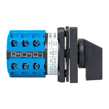 Переключатель кулачковый ПК-1-43 3п 10А "1-0-2" IP65 EKF pk-1-43-10-65 Переключатель кулачковый ПК-1-43 3п 10А "1-0-2" IP65 EKF pk-1-43-10-65