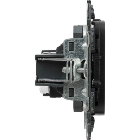 Розетка компьютерная 1-м Valena Allure RJ45 кат.5E UTP с лицев. панелью механизм антрацит Leg 753950 Розетка компьютерная 1-м Valena Allure RJ45 кат.5E UTP с лицев. панелью механизм антрацит Leg 753950