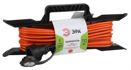 Удлинитель-шнур на рамке 1х10м без заземл. 6А IP20 UFx-1-2х0.75-10m ПВС 2х0.75 Эра Б0046820 Удлинитель-шнур на рамке 1х10м без заземл. 6А IP20 UFx-1-2х0.75-10m ПВС 2х0.75 Эра Б0046820