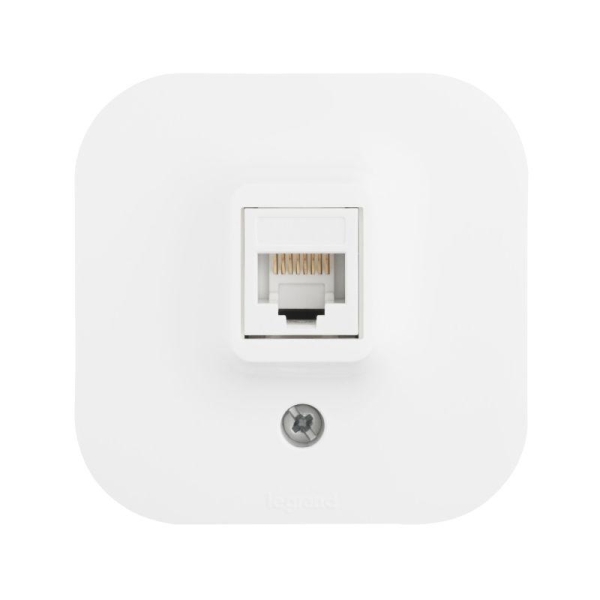 Розетка компьютерная 1-м ОП Quteo RJ45 кат.5E UTP бел. IEK 782224 Розетка компьютерная 1-м ОП Quteo RJ45 кат.5E UTP бел. IEK 782224