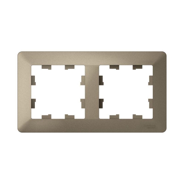 Рамка 2-м AtlasDesign Air шампань/дым. черн. SE ATN220502 Рамка 2-м AtlasDesign Air шампань/дым. черн. SE ATN220502