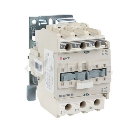 Контактор КМЭ-3 40А кат. 400В AC 1НО+1НЗ EKF ctr-s-40-380