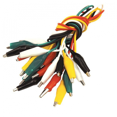 Зажим "крокодил" 5А 40мм с проводом 10 пар Rexant 16-0036 Зажим "крокодил" 5А 40мм с проводом 10 пар Rexant 16-0036