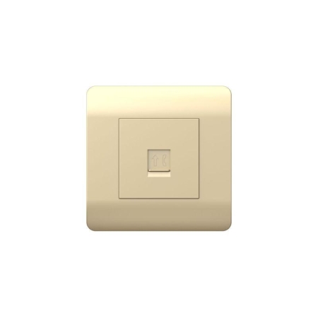 Розетка телефонная 1-м NEW3-E RJ11 шампань CHINT 431414 Розетка телефонная 1-м NEW3-E RJ11 шампань CHINT 431414