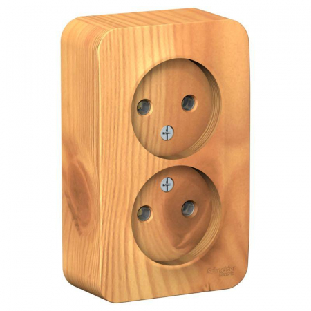 Розетка 2-м ОП Blanca 16А IP20 250В без заземл. без защ. шторок с изолир. пластиной ясень SE BLNRA000215 Розетка 2-м ОП Blanca 16А IP20 250В без заземл. без защ. шторок с изолир. пластиной ясень SE BLNRA000215