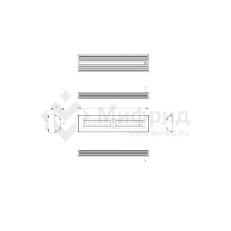 Светильник светодиодный SPP-403-0-50K-100 IP65 100Вт 10500лм 5000К Кп<5% КСС Д IC LED (High Bay) подвесной для высоких пролетов Эра Б0046672