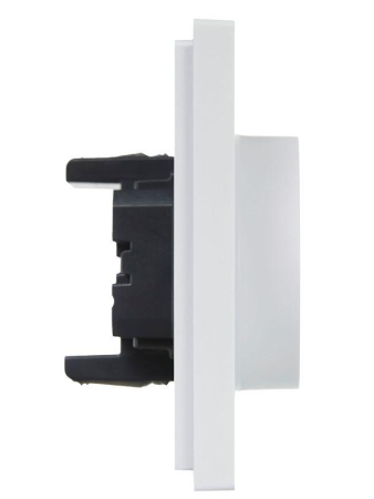 Розетка 2-м СП FORTE&PIANO FP223 16А с заземл. защ. шторки безвинт. крепл. бел. IEK FP-R24-16-1-K01