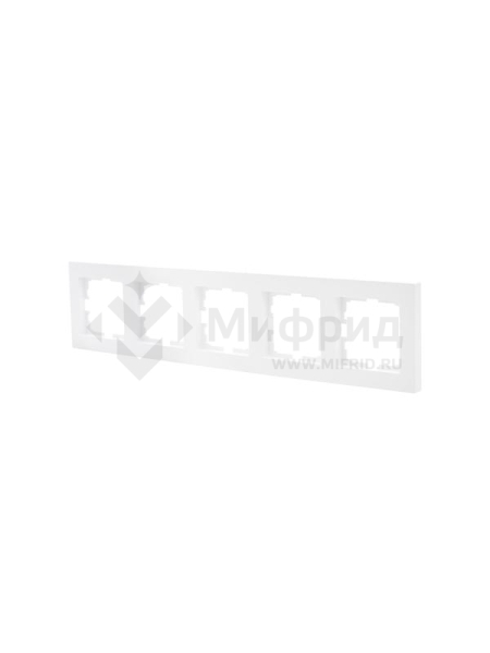 Рамка 5-м VESNA горизонт. бел. LEZARD 742-0200-150
