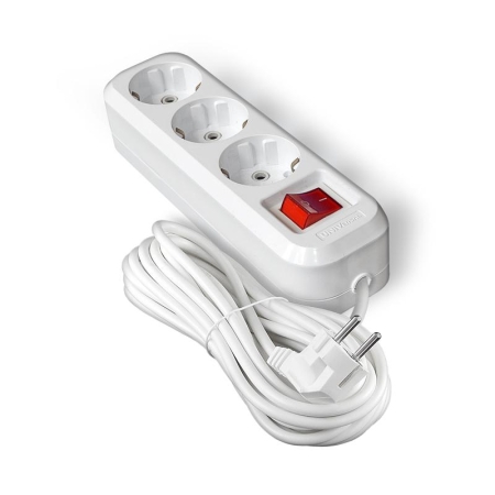 Удлинитель 3х10м с заземл. IP20 S-303А ПВС 3х1.5 с выкл. Universal 1729 Удлинитель 3х10м с заземл. IP20 S-303А ПВС 3х1.5 с выкл. Universal 1729