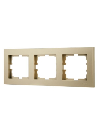 Рамка 3-м VESNA горизонт. без вставки зол. LEZARD 742-3600-148 Рамка 3-м VESNA горизонт. без вставки зол. LEZARD 742-3600-148