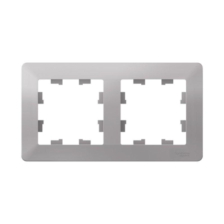 Рамка 2-м AtlasDesign Air алюм./дым. черн. SE ATN220302 Рамка 2-м AtlasDesign Air алюм./дым. черн. SE ATN220302