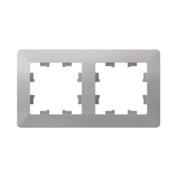 Рамка 2-м AtlasDesign Air алюм./дым. черн. SE ATN220302 Рамка 2-м AtlasDesign Air алюм./дым. черн. SE ATN220302