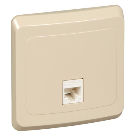 Розетка компьютерная 1-м СП Этюд RJ45 кат.5E крем. SE KOMC-001K Розетка компьютерная 1-м СП Этюд RJ45 кат.5E крем. SE KOMC-001K