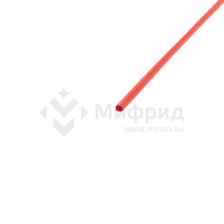 Трубка термоусадочная ТУТ нг 3.0/1.5 красн. 1м REXANT 20-3004