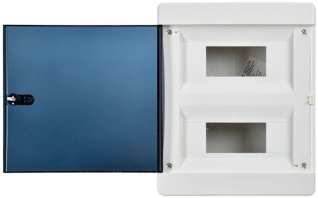 Корпус ЩРН-П-18 UNION Compact IP41 черн. прозр. дверь пластик. IEK UIC-KP12-N-18-41-K01