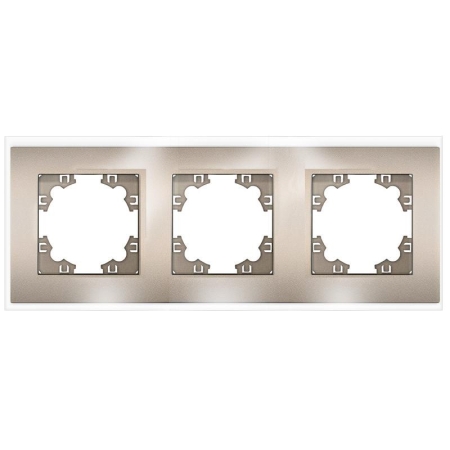 Рамка 3-м Афина стеклянная шампань UNIVersal 2280 Рамка 3-м Афина стеклянная шампань UNIVersal 2280