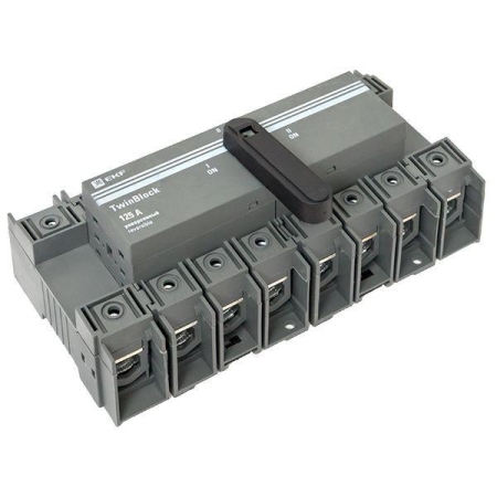 Рубильник 4п 125А реверсивный с рукояткой для прямой установки TwinBlock EKF tb-s-125-4p-rev Рубильник 4п 125А реверсивный с рукояткой для прямой установки TwinBlock EKF tb-s-125-4p-rev