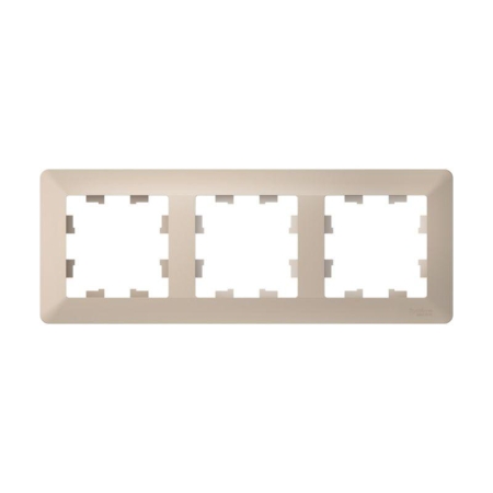 Рамка 3-м AtlasDesign Air песочн./дым. бел. SE ATN221203