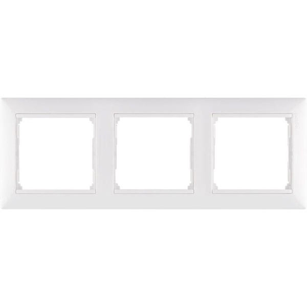 Рамка 3-м Valena горизонт. бел. IEK 774453 Рамка 3-м Valena горизонт. бел. IEK 774453