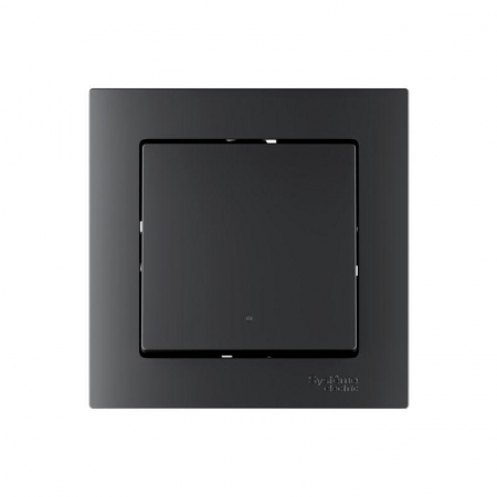 Выключатель 1-кл. AtlasDesign Smart 10А (сх. 1) L+N с подсветкой Zigbee механизм карбон SE ATN001013Z