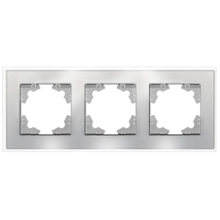 Рамка 3-м Афина стеклянная серебр. UNIVersal 2268 Рамка 3-м Афина стеклянная серебр. UNIVersal 2268