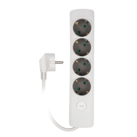 Удлинитель 4х5м с заземл. с выкл. бел. ET-04-500W (4х5.0) JAZZway 5051836 Удлинитель 4х5м с заземл. с выкл. бел. ET-04-500W (4х5.0) JAZZway 5051836