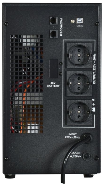 Источник бесперебойного питания ELECTRA LT 2кВА/1.6кВт с АКБ 4х7А.ч USB Schuko ITK ELT-2000VA-1-004-S