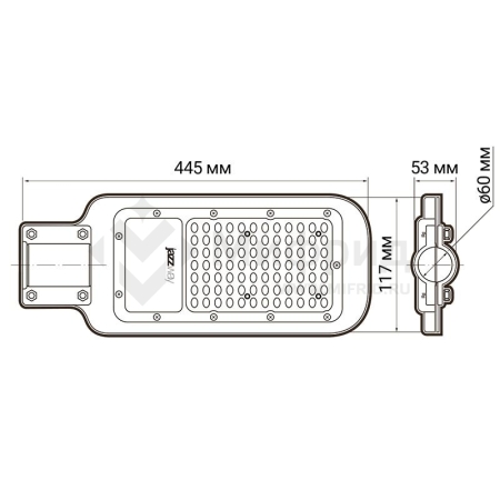 Светильник светодиодный PSL 07 80Вт 5000К IP65 AC180-260 уличный ДКУ Pro JazzWay 5041073