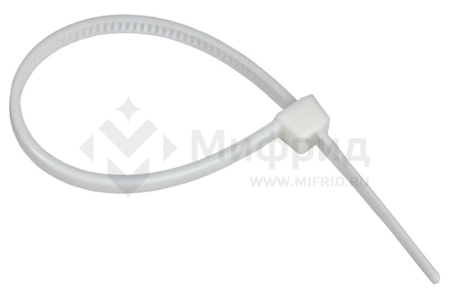 Хомут 2.5х100мм P6.6 самозатухающий бел. (уп.100шт) IEK UHH90-D025-100-100-K01