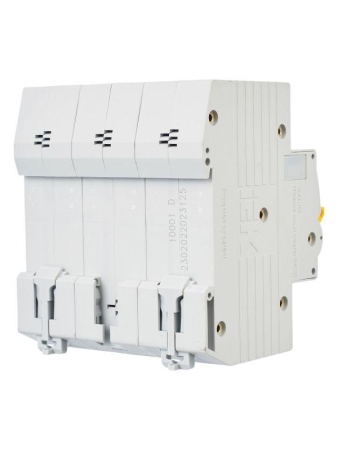 Выключатель автоматический модульный 3п D 125А 15кА ВА47-150 KARAT IEK MVA50-3-125-D Выключатель автоматический модульный 3п D 125А 15кА ВА47-150 KARAT IEK MVA50-3-125-D