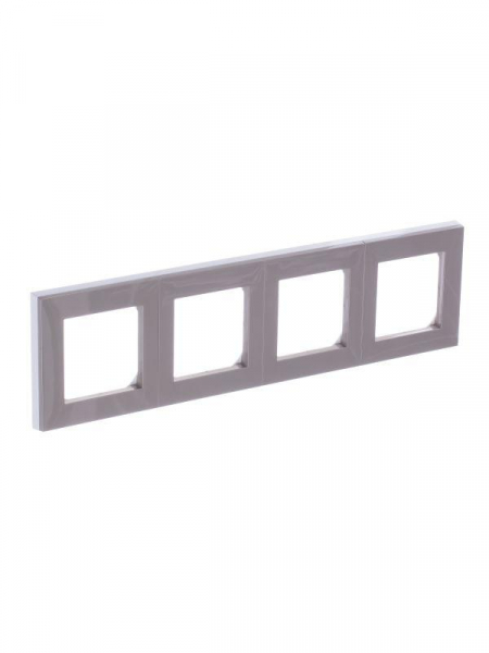 Рамка Levit 4п кофе макиато/бел. ABB 2CHH015040A6018 Рамка Levit 4п кофе макиато/бел. ABB 2CHH015040A6018