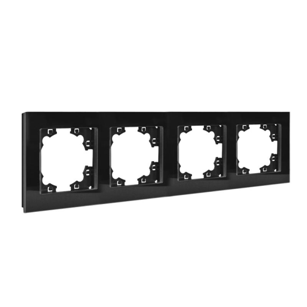 Рамка 4-м Афина стеклянная графит UNIVersal 2257 Рамка 4-м Афина стеклянная графит UNIVersal 2257